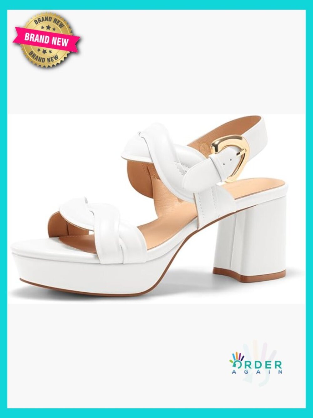 Platform Chunky Heels Sandals Open Toe Ankle Strap Summer Beach Shoes